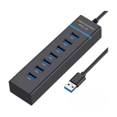 USB Hub 3.0, 7-Port USB Data Hub Splitter With 30.48cm Long Cable For Laptop, PC